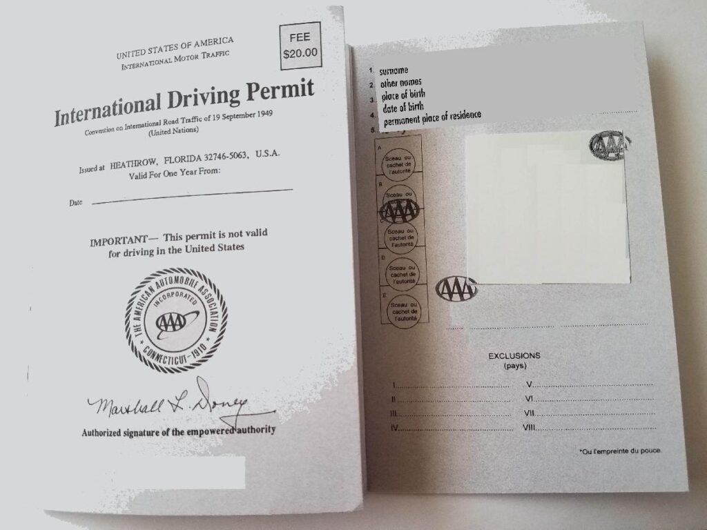 INT'l drive license