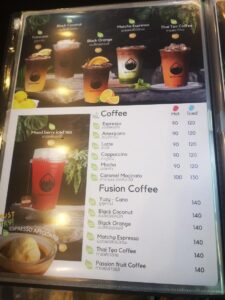 Black forest menu