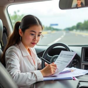 Written driver's license test